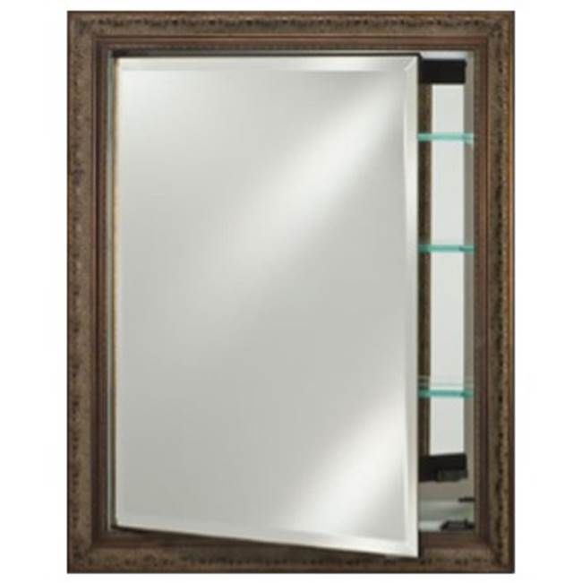 Afina Corporation Single Door 17X36 Recessed Polished Glimmer- Scallop