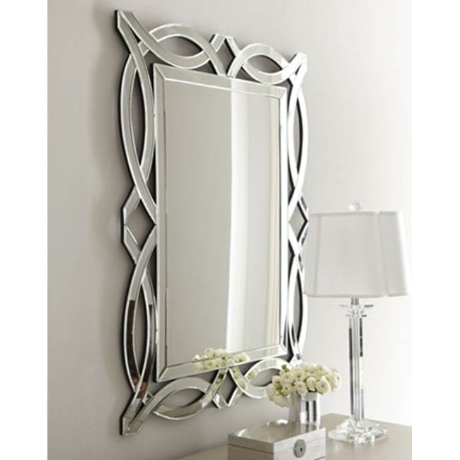 Afina Corporation 32X42 Modern Luxe Decortive Mirror Scallop Contemporary