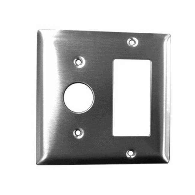 Amba Products Radiant Double Gang Plate - Satin Brass