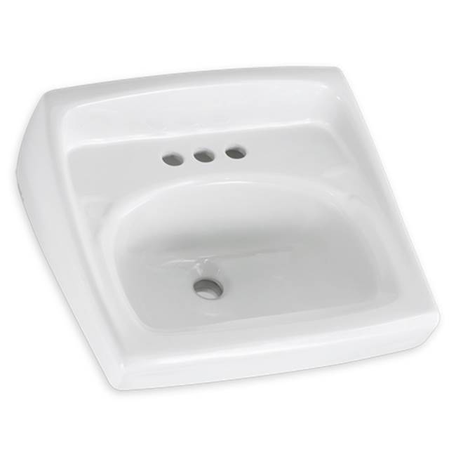American Standard Lucerne Wall-Hung Sink With Center Hole Only and Extra Left-Hand Hole