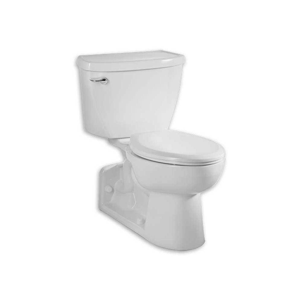 American Standard Yorkville™ Two-Piece Pressure Assist 1.1 gpf/4.2 Lpf Chair Height Back Outlet Elongated EverClean® Toilet
