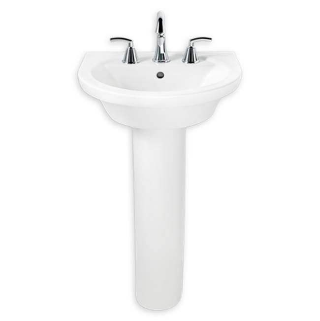 American Standard Tropic® Petite 8-Inch Widespread Pedestal Sink Top and Leg Combination