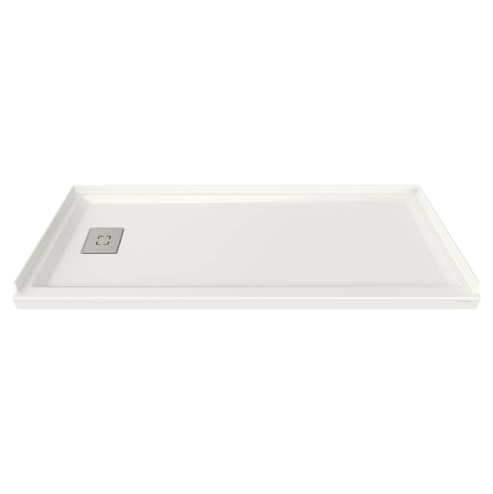 American Standard Studio® 60 x 30-Inch Single Threshold Shower Base With Left-Hand Outlet