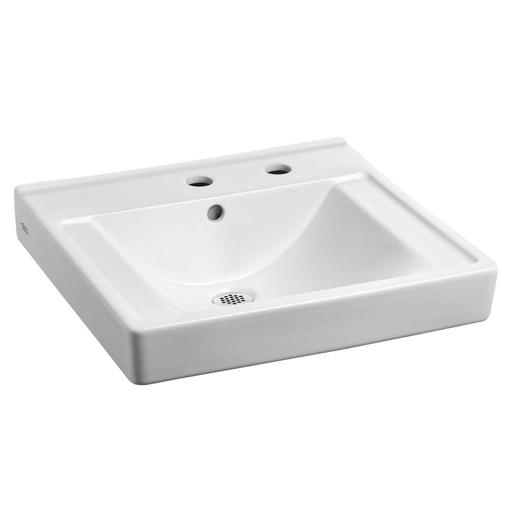 American Standard Decorum® Wall-Hung EverClean® Sink With Center Hole Only and Extra Right-Hand Hole