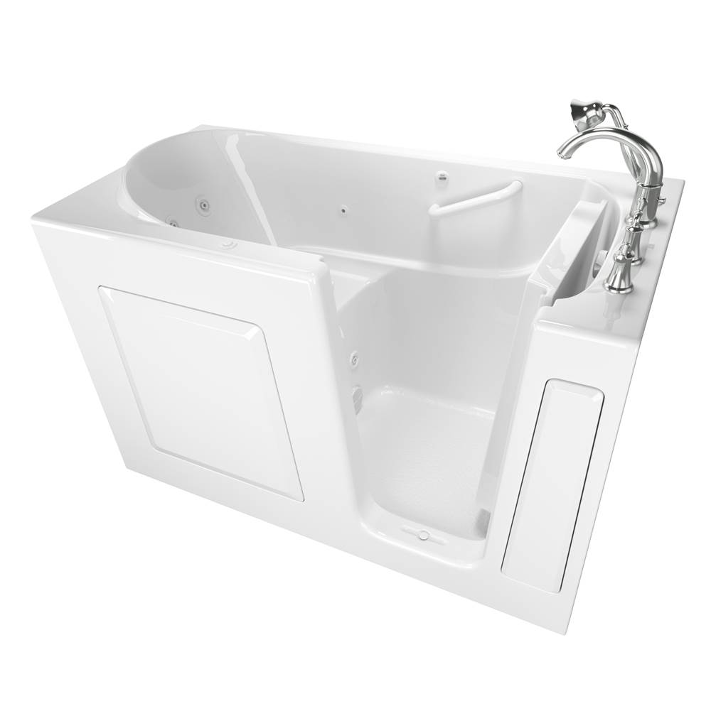 American Standard Gelcoat Value Series 30 x 60 -Inch Walk-in Tub With Whirlpool System - Right-Hand Drain With Faucet