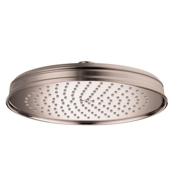 Axor Montreux Showerhead 240 1-Jet, 1.75 GPM in Brushed Nickel