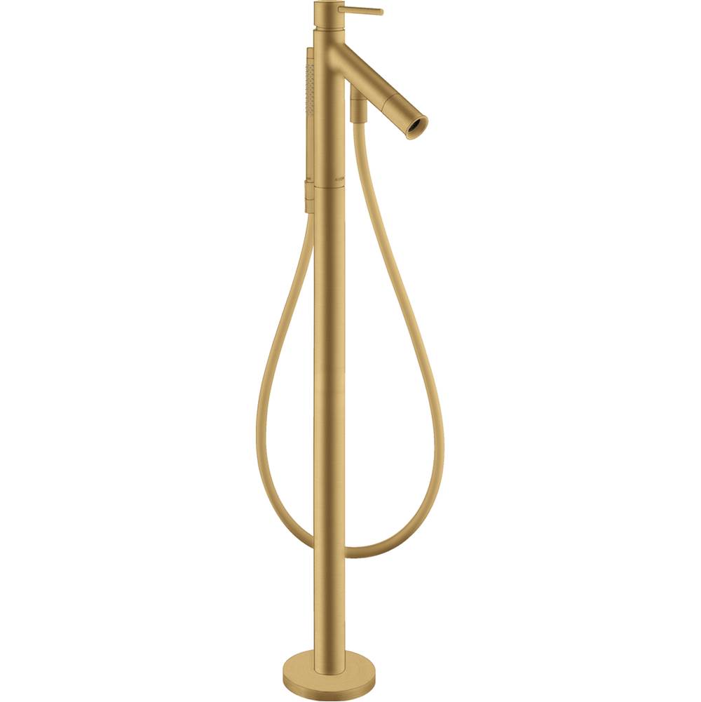 Axor Starck Freestanding Tub Filler Trim with 1.75 GPM Handshower in Brushed Gold Optic