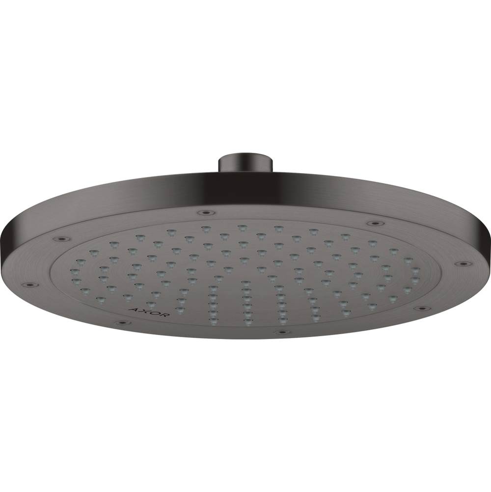 Axor Conscious Showers Showerhead 245 1-Jet, 2.5 GPM in Brushed Black Chrome