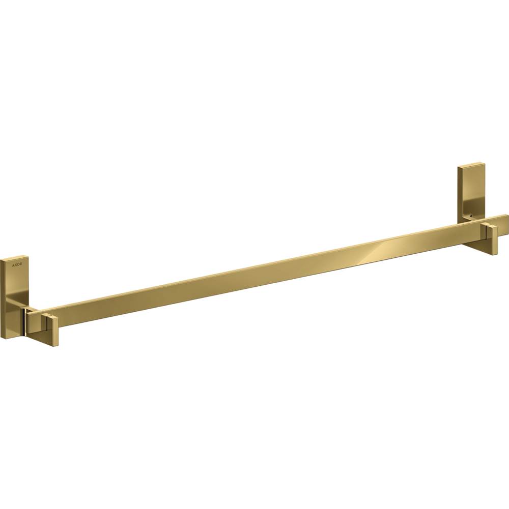 Axor Universal Rectangular Towel Bar, 32'' in Polished Gold Optic