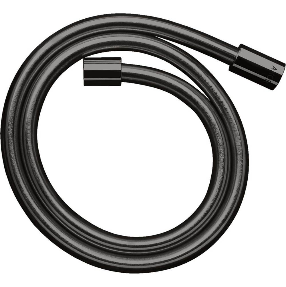 Axor ShowerSolutions Techniflex Hose with Cylindrical Nut, 63'' in Polished Black Chrome