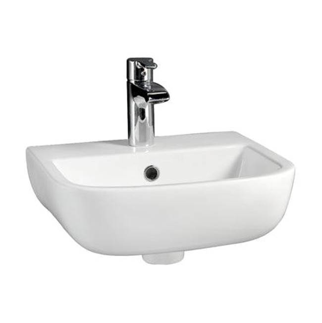 Barclay Series 600 SMALL Wall-HungBasin 15-3/4'',4'' Center Set,WH