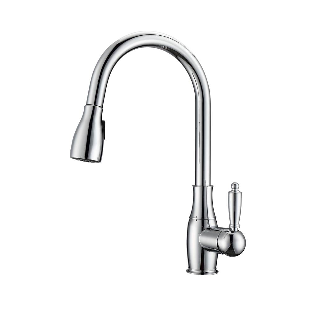 Barclay Cullen Kitchen Faucet,Pull-OutSpray, Metal Lever Handles,CP