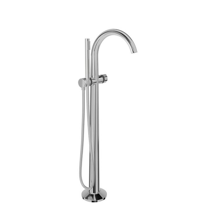 BARiL Floor-mounted tub filler with hand shower