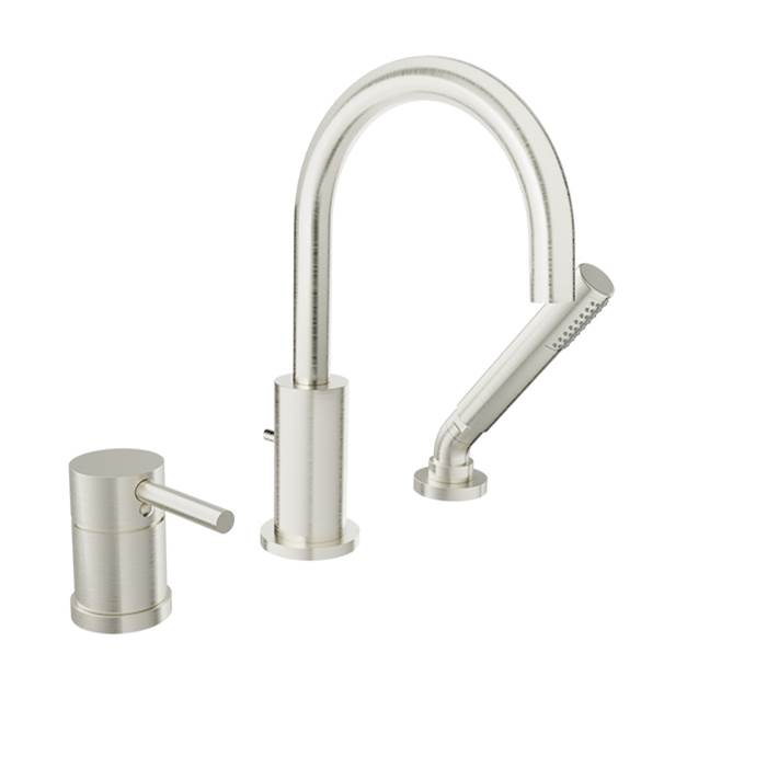 BARiL 3-piece deck mount tub filler with hand shower