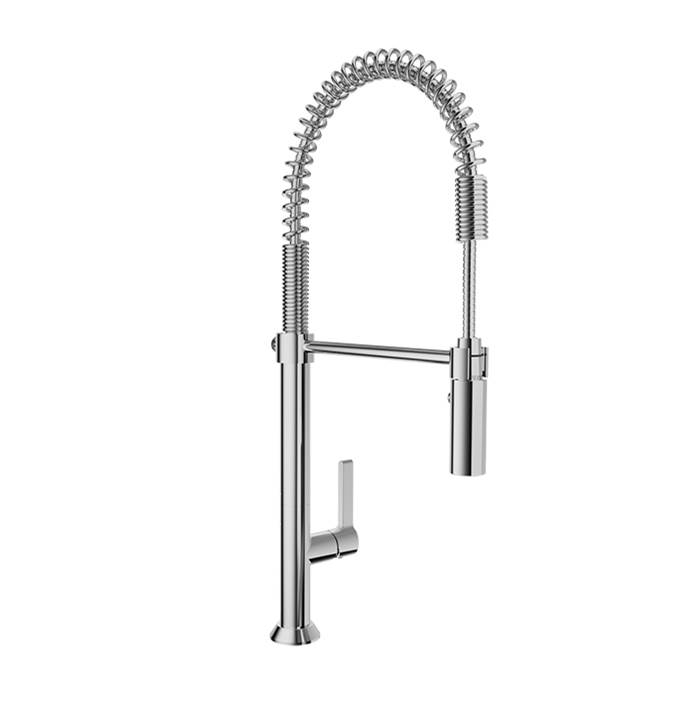 BARiL Industrial style, single hole kitchen faucet with 2-function spray