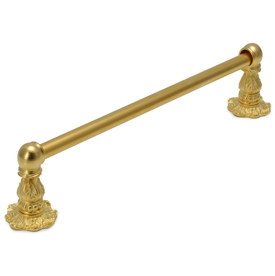 Carpe Diem Hardware Acanthus 32'' O.C. (Approximately) Towel Bar Renaissance Style With 5/8'' Smooth Center