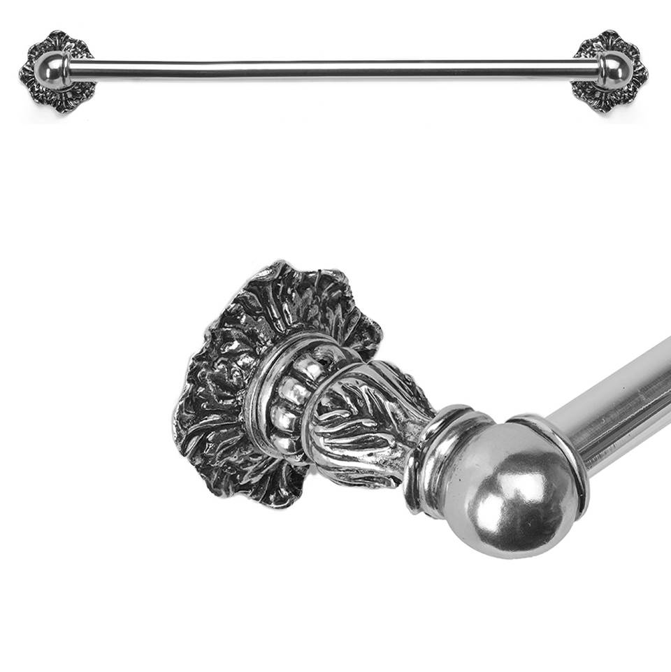 Carpe Diem Hardware Acanthus 32'' O.C. (Approximately) Towel Bar Renaissance Style With 5/8'' Smooth Center