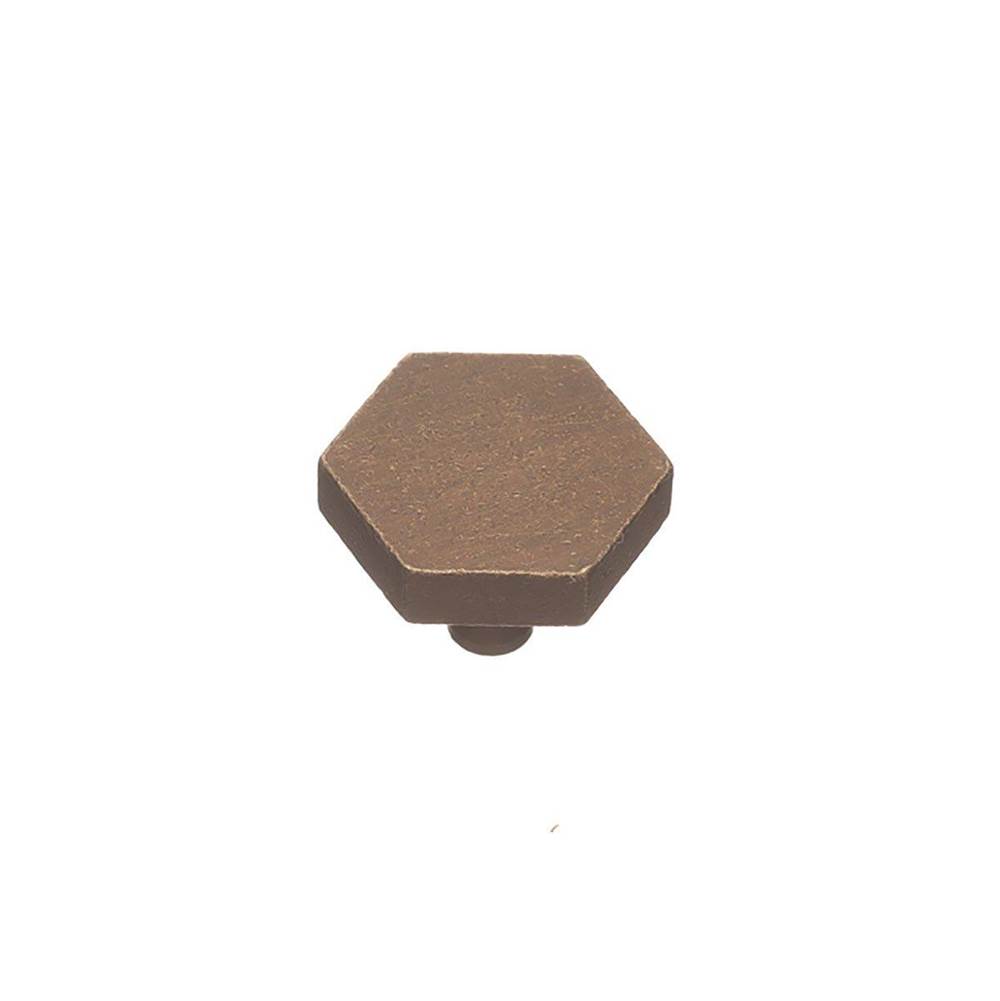 Colonial Bronze Cabinet Knob Hand Finished in Unlacquered Polished Brass