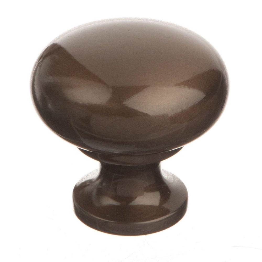 Colonial Bronze Cabinet Knob Hand Finished in Weathered Brass