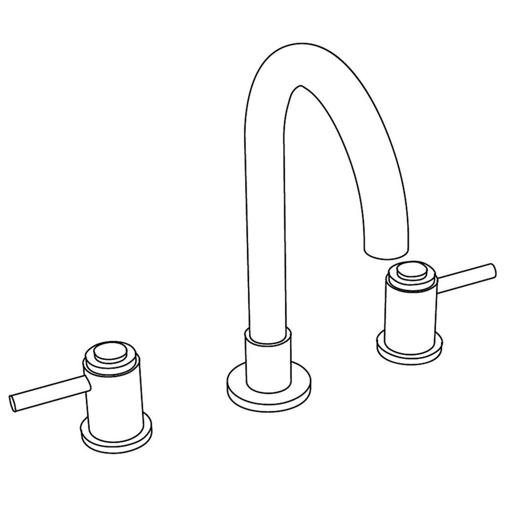 Cristal & Bronze 3-Hole Basin Mixer, Hoses And Connections, With Waste