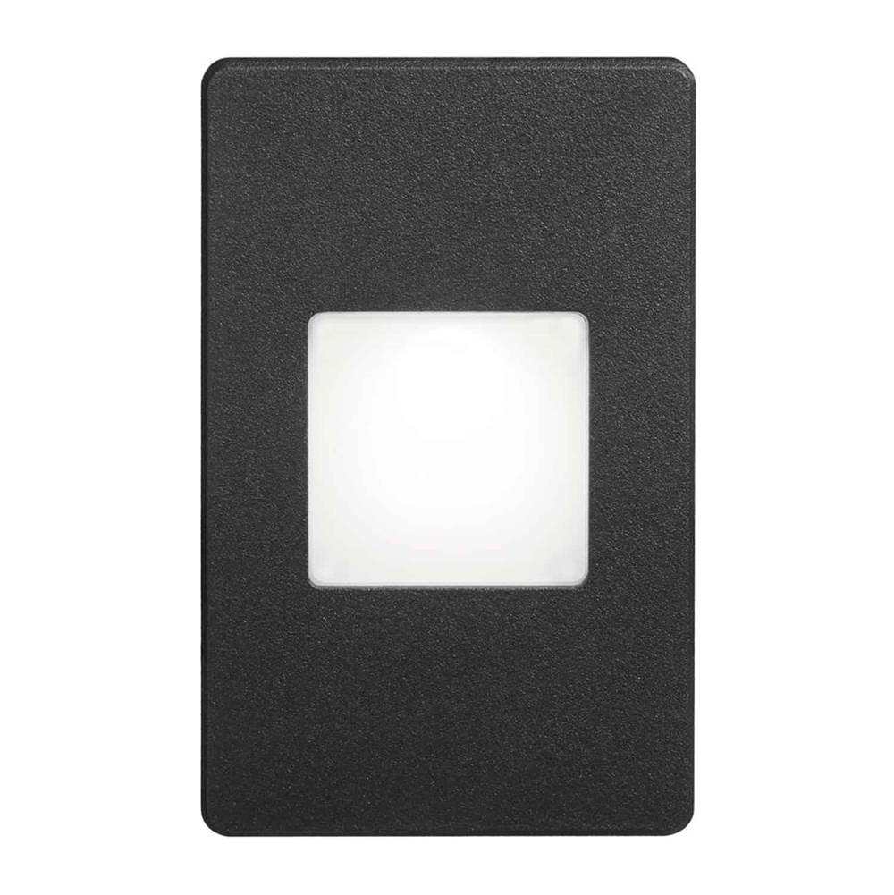 Dainolite Black Rectangle In/Outdoor 3W LED Wal