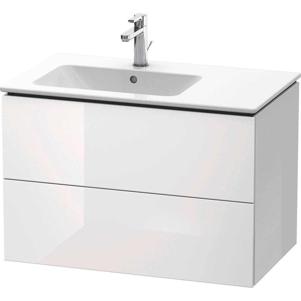 Duravit L-Cube Two Drawer Wall-Mount Vanity Unit White