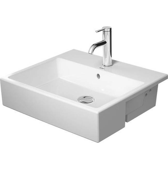 Duravit Vero Air Semi-Recessed Sink White with WonderGliss