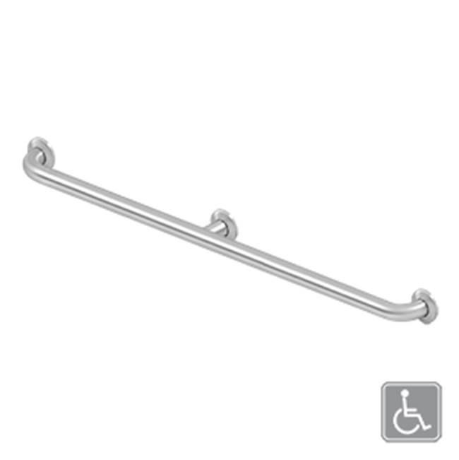 Deltana 42'' Grab Bar, Stainless Steel, Concealed Screw, Center Post