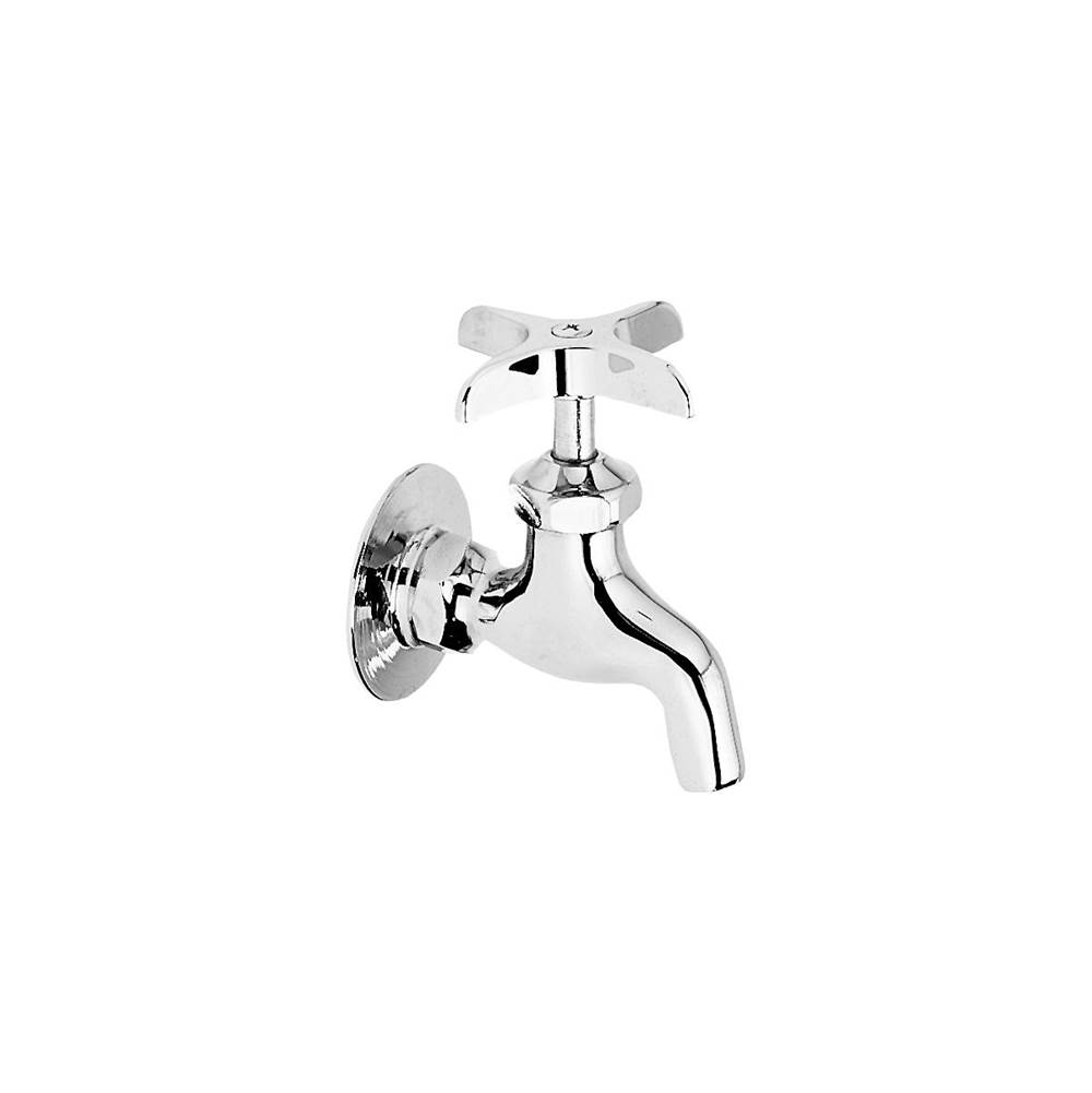 Elkay Commercial Service/ Utility Single Hole Wall Mount Faucet with Plain End Chrome