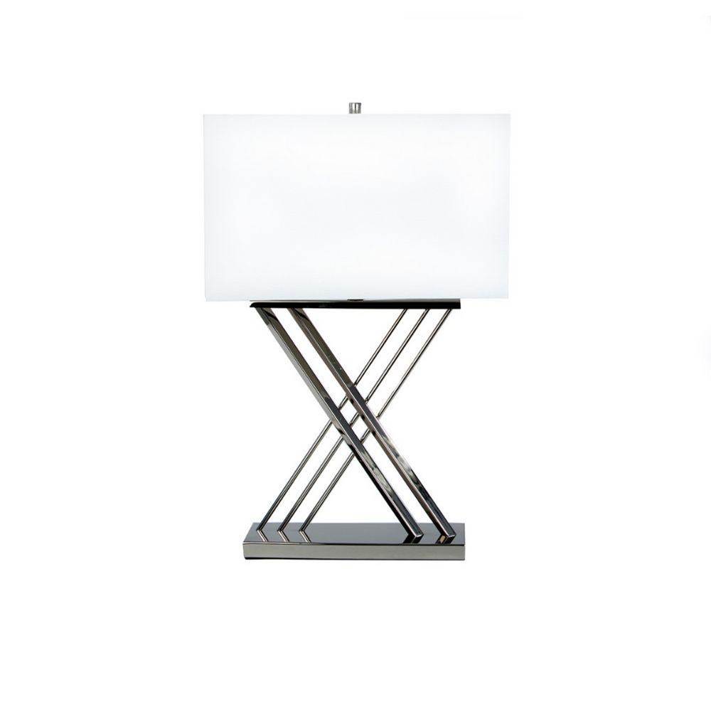 Finesse Decor Chrome X Table Lamp // 1 Light