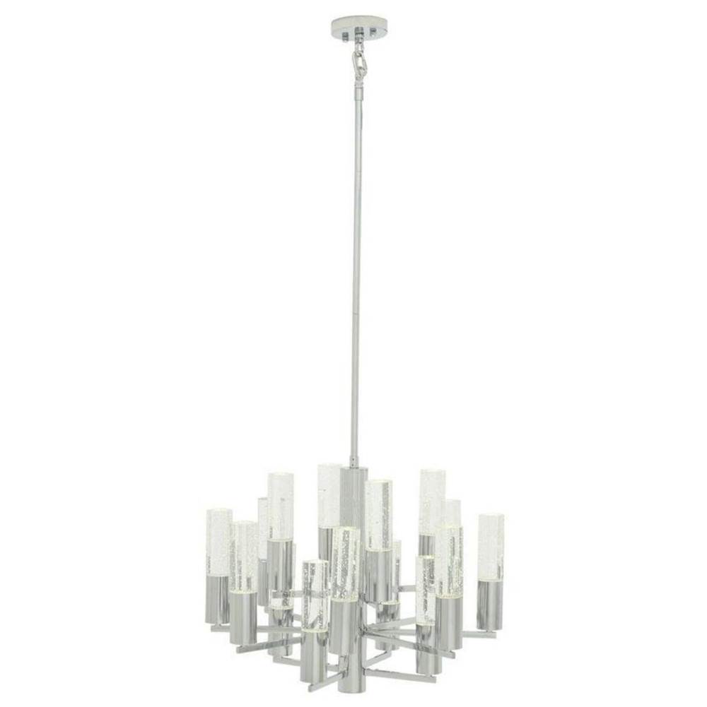 Finesse Decor Crystal Cylinders Chandelier // 16 Lights // Dimmable
