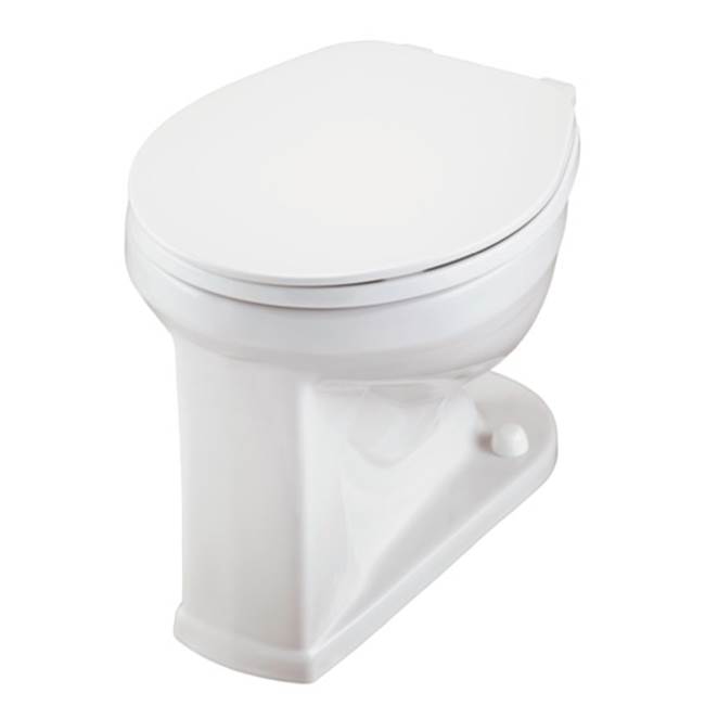 Gerber Plumbing 1.1/1.28/1.6gpf Round Front Floor Mounted Back Spud Bowl 1-1/2'' Spud 10'' Rough-In White