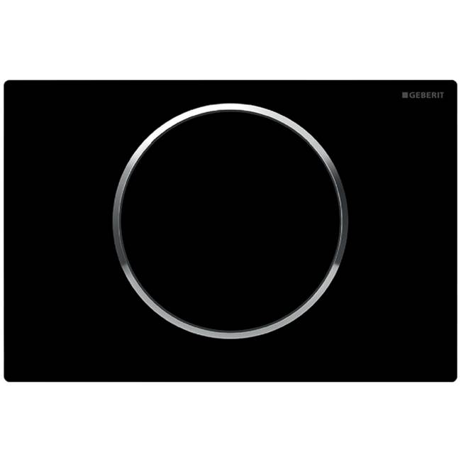Geberit Geberit actuator plate Sigma10 for stop-and-go flush: black / bright chrome / black