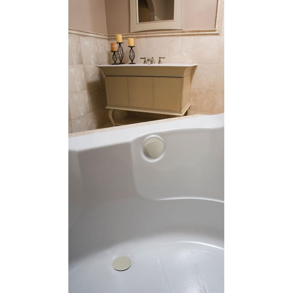 Geberit Ready-to-fit-set trim kit, for Geberit bathtub drain with TurnControl handle actuation: bone