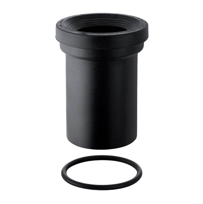 Geberit Geberit straight connector with sleeve and round cord ring: d110mm black