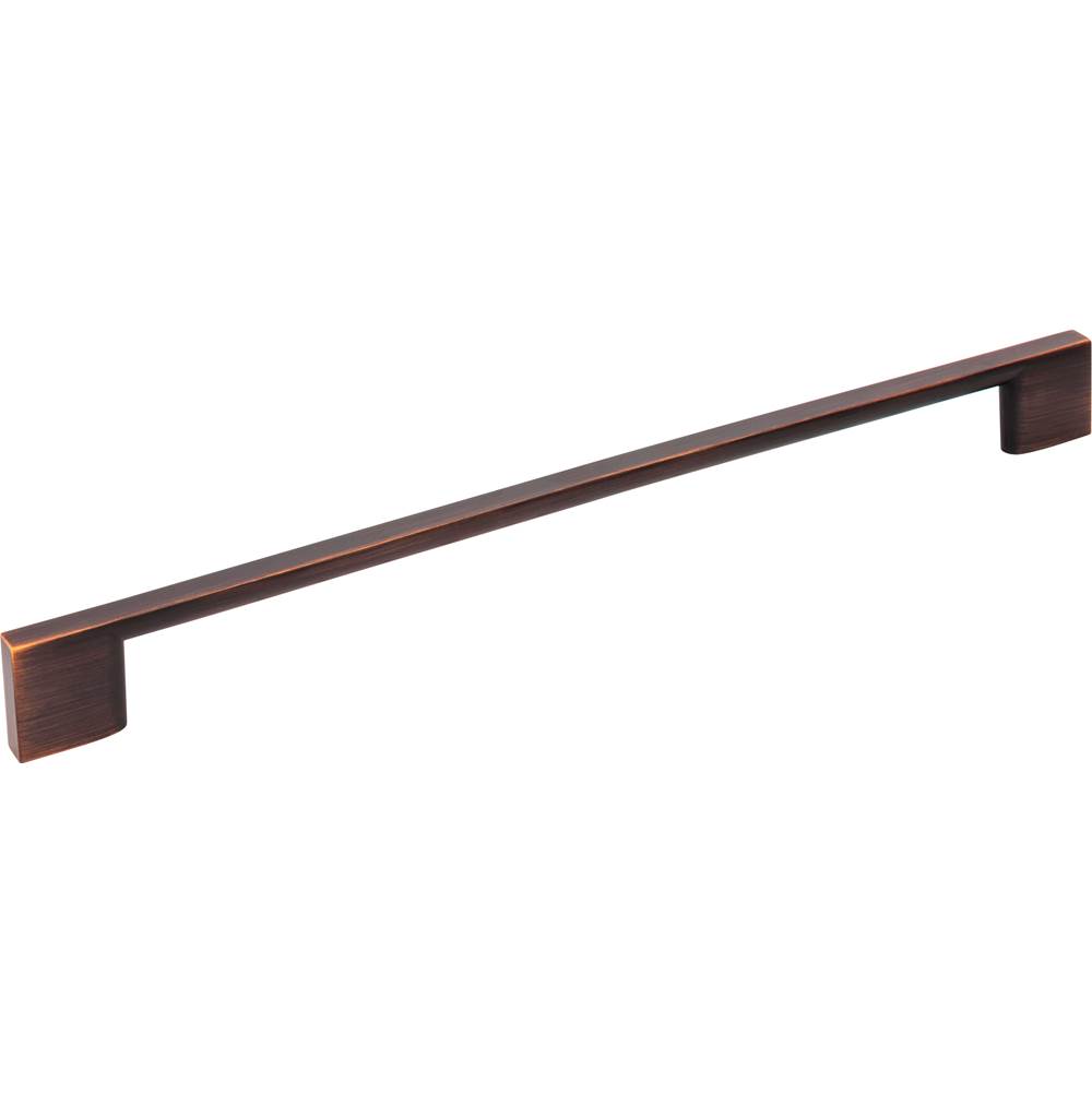 Jeffrey Alexander 256 mm Center-to-Center Brushed Oil Rubbed Bronze Square Sutton Cabinet Bar Pull