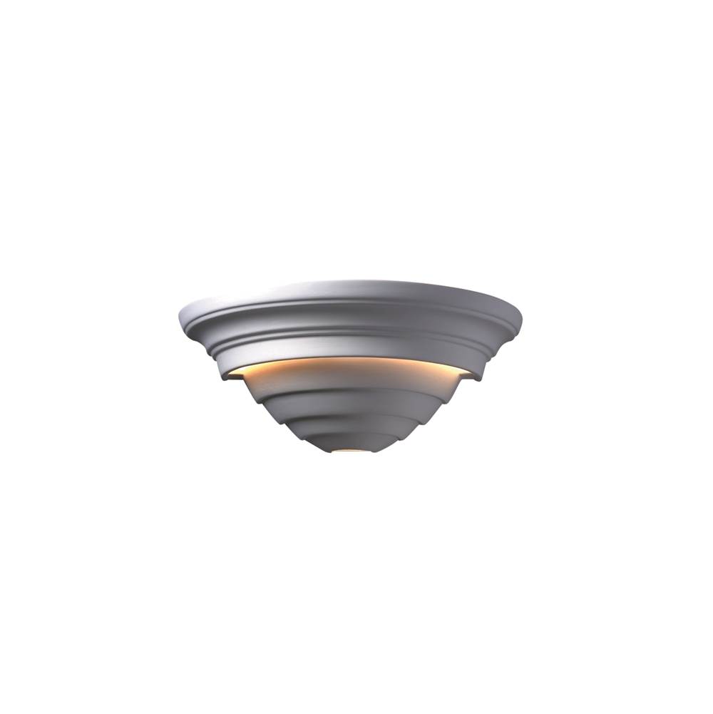 Justice Design Supreme LED Wall Sconce in Midnight Sky with Matte White internal finish