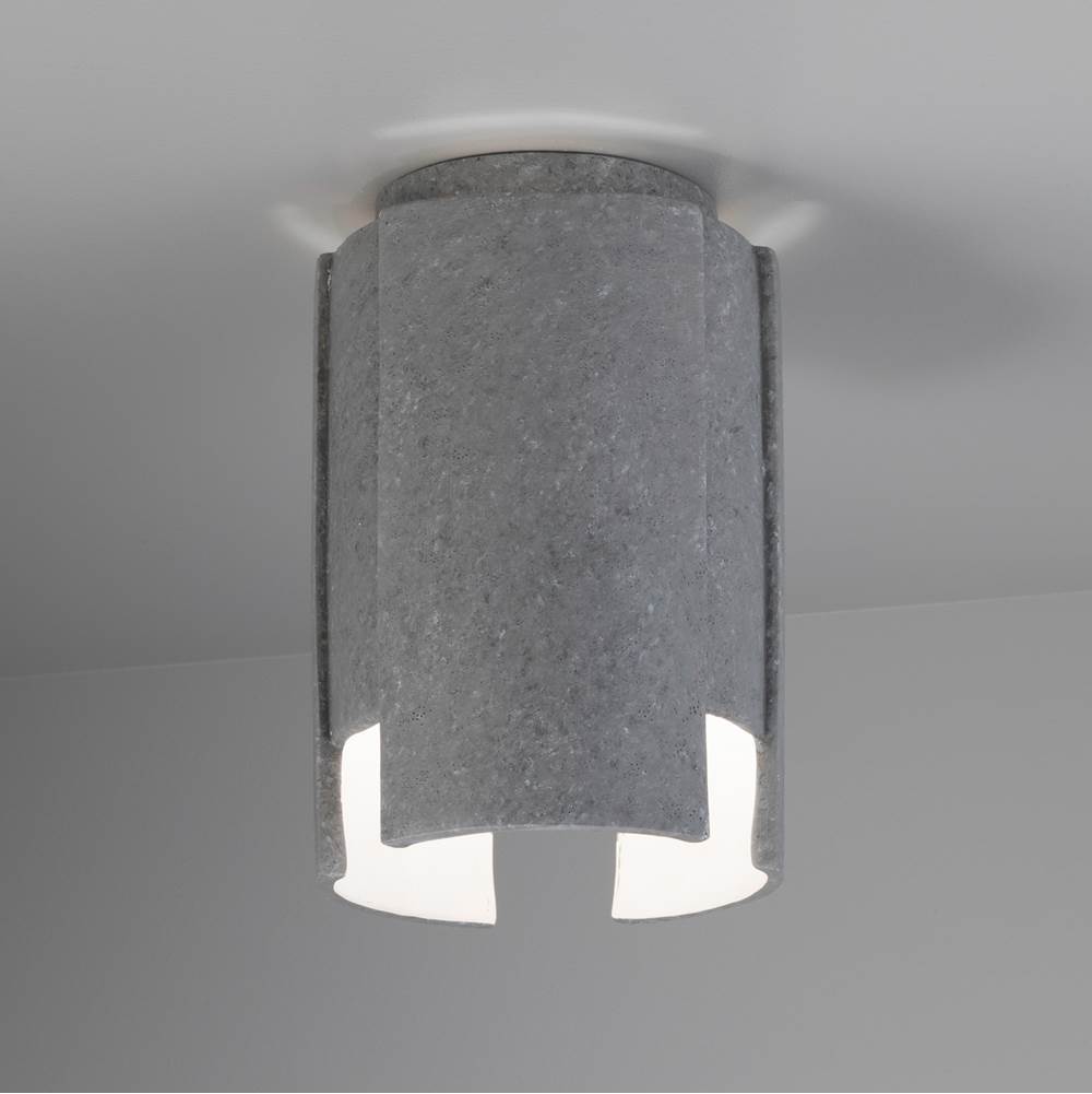 Justice Design Stagger Outdoor Flush-Mount in Concrete