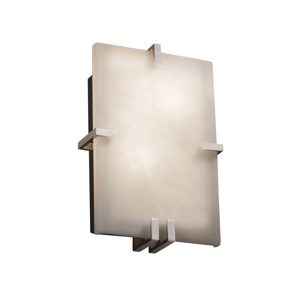 Justice Design Clips Rectangle LED Wall Sconce (ADA)