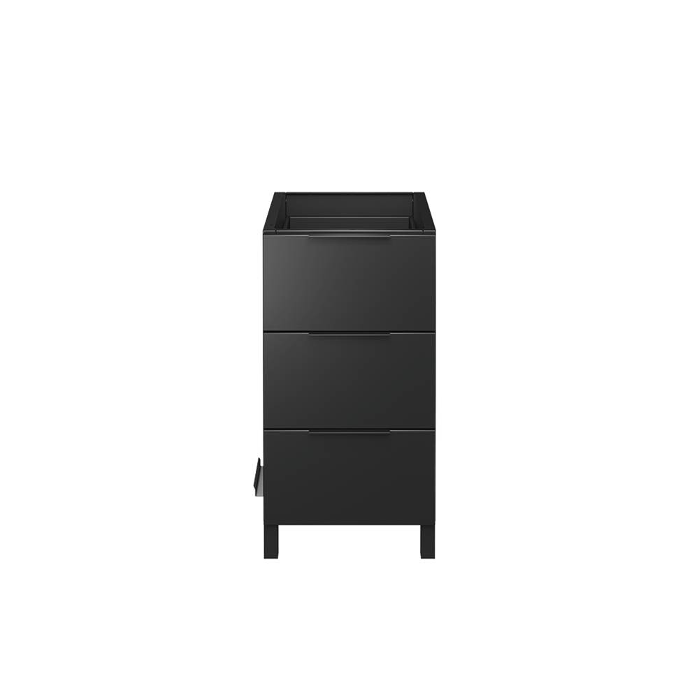 Home Refinements by Julien Essence Self-Standing Drawer Storage Cabinet, Onyx, 18'' X 34,625'' X 24''