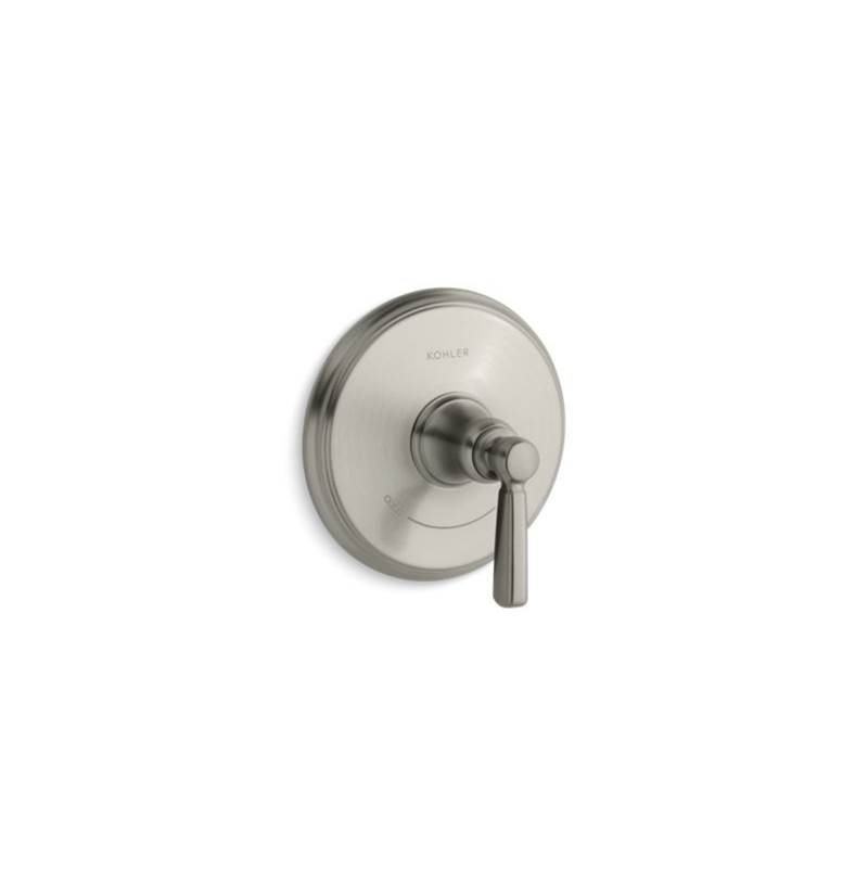 Kohler Bancroft® Valve trim with metal lever handle for thermostatic valve, requires valve