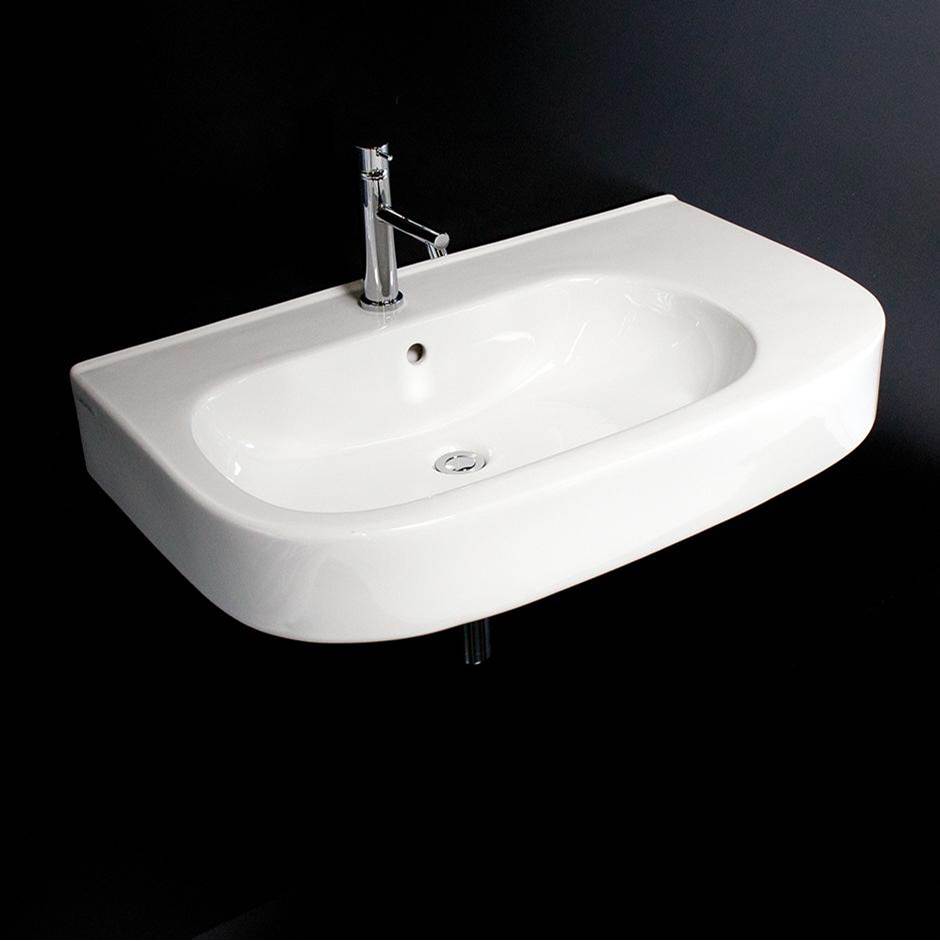 Lacava Vanity top porcelain Bathroom Sink with overflow W: 31 3/4, D:19'', H:7 1/8''