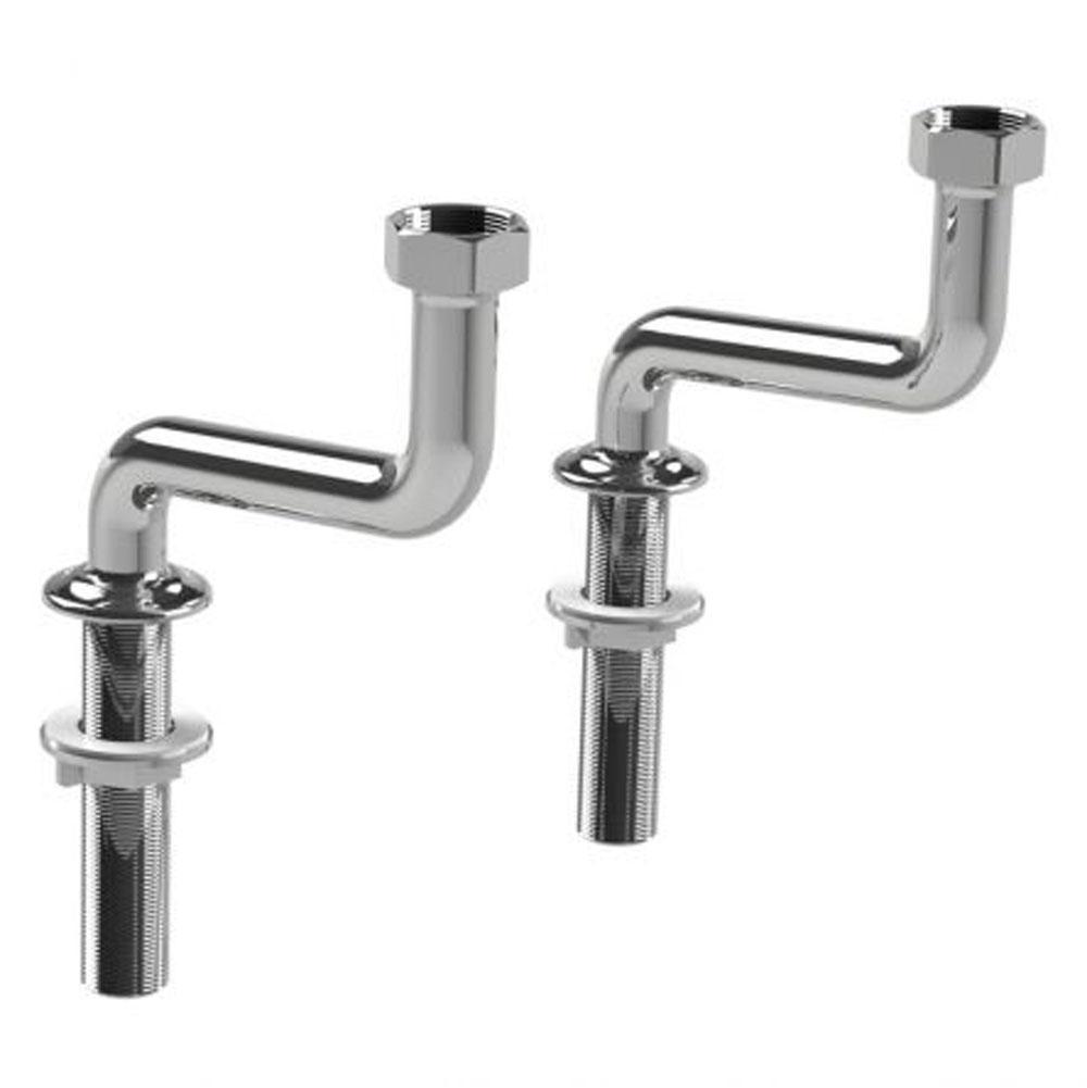 Lefroy Brooks Extended Cranked Legs For Bath Shower Mixers (PAIR), Polished Chrome