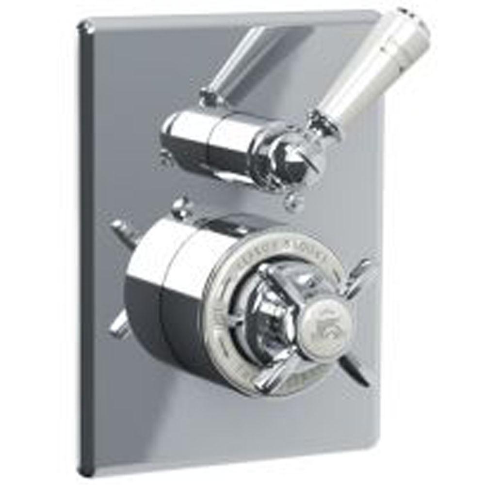 Lefroy Brooks Classic Thermostatic Trim With Integrated Flow Control To Suit M1-4201 Rough, Silver Nickel