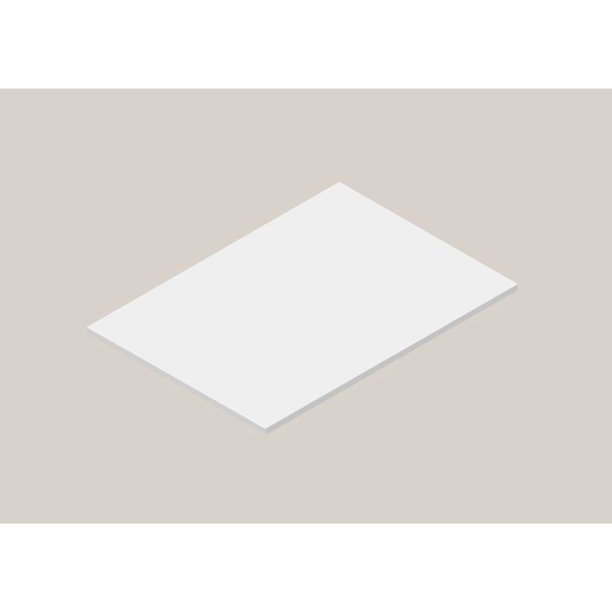 Madeli Urban-22 42''W Solid Surface , Slab No Cut-Out. Matte White, 42''X 22''X 3/4''