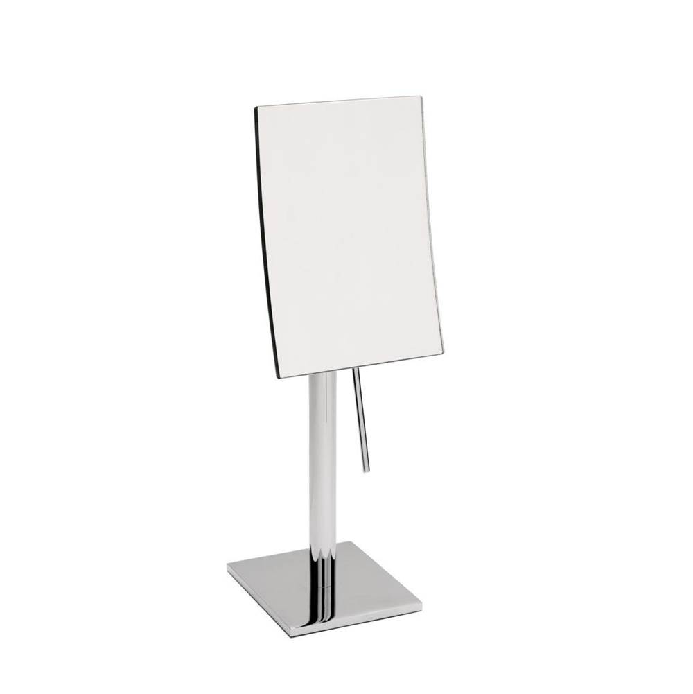 Miroir Brot Free-standing rectangular mirror, 18x13cm (234 square cm), H. 33cm, 3X magnification