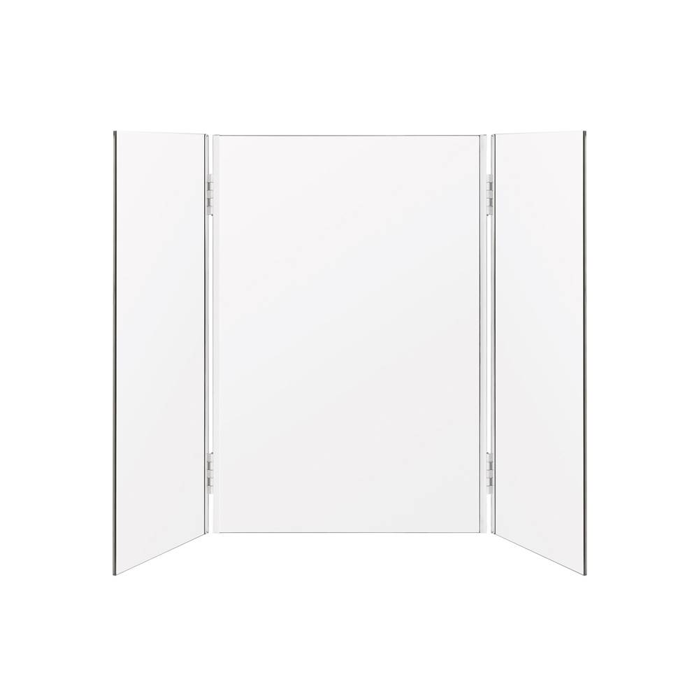Miroir Brot ''Stella'' triptych mirror, 5 sides, opened H. 60cm x W. 103cm, closed W. 45cm x D. 4cm (2700 square cm)