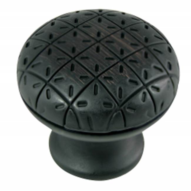 MNG Hardware MNG Pillow 1-1/4'' Oil Rubbed Bronze Round Cabinet Knob
