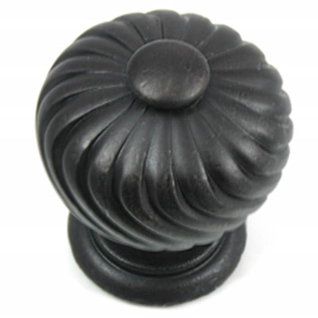 MNG Hardware MNG French Twist 1-1/4'' Oil Rubbed Bronze Round Cabinet Knob