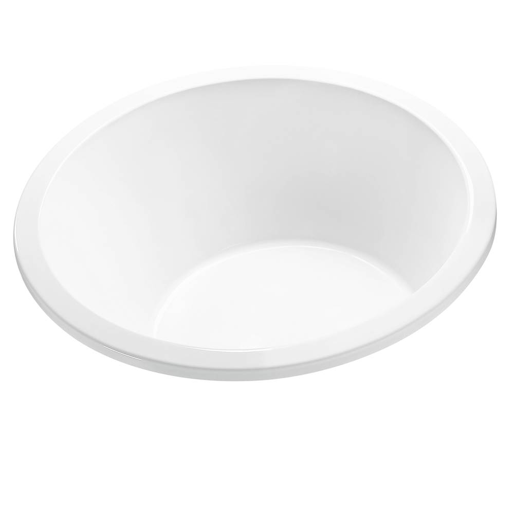 MTI Baths Jasmine 1 Acrylic Cxl Undermount Round Ultra Whirlpool - White (65.5X65.5)